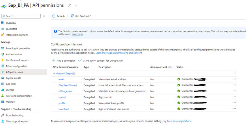 Utiliser Azure comme fournisseur d’identité avec SAP BI 4.3 SP02