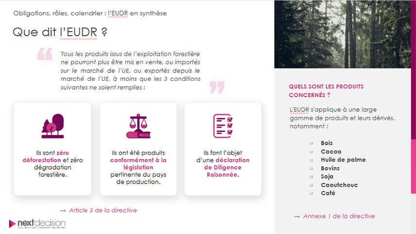 EUDR : de la théorie à l'expérience terrain - Réussir sa mise en conformité 