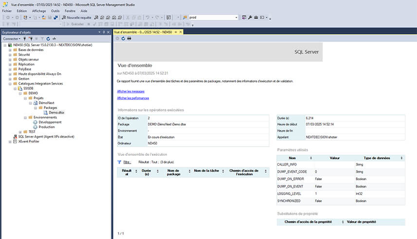 Découverte des fonctionnalités de Microsoft SSIS