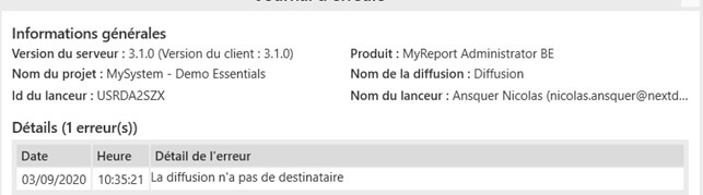 MyReport BE Administrator