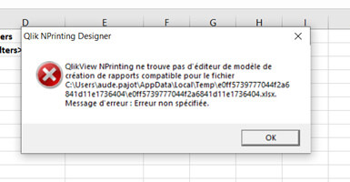 Compatibilité Office et Qlik NPrinting