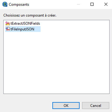 Procédure d’intégration JSON avec Talend