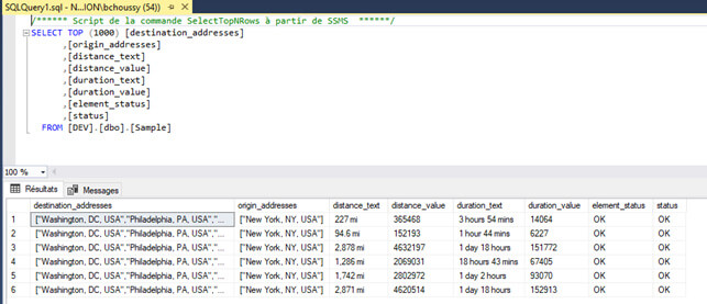 Procédure d’intégration JSON avec Talend