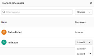 Les notes collaboratives dans Qlik Sense
