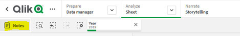 Les notes collaboratives dans Qlik Sense