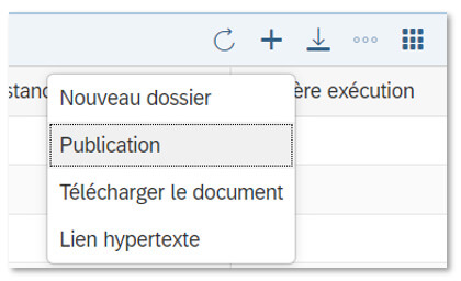 Les publications dans SAP BI 4.3