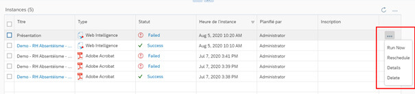 SAP BO BI 4.3 nouvelle interface